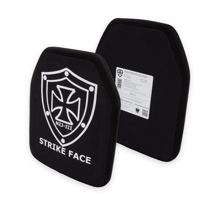 10"x12" Single Curved Front & Flat Back Plates - Shield Defence Solution