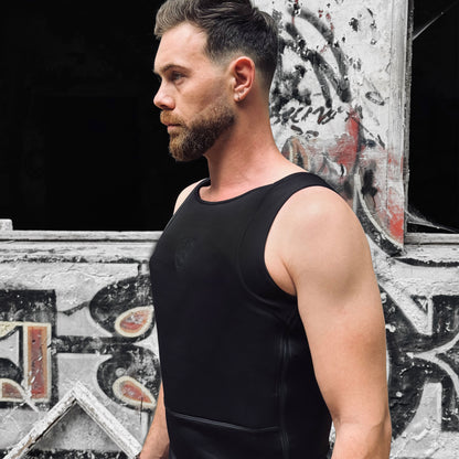 Kugelsicheres verdeckbares erweitertes T-Shirt - Schwarz