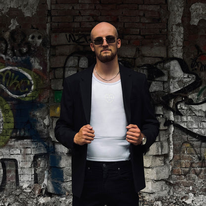 Kugelsicheres verdeckbares Standard T-Shirt - Weiß