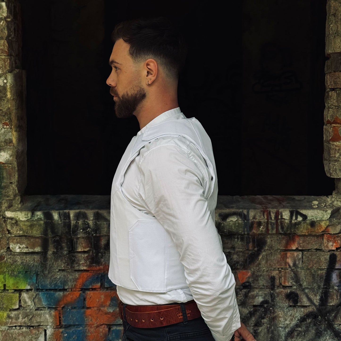 Kugelsichere Innenweste – Weiß