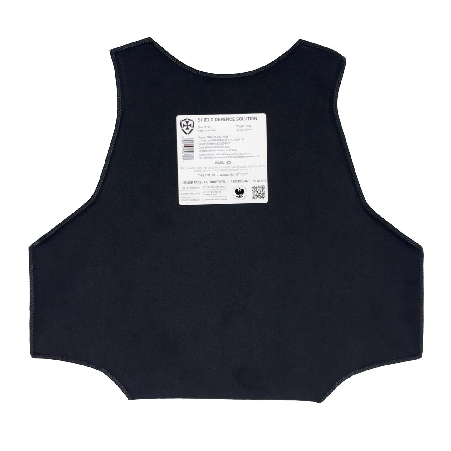 Cataphract CIBV2 Weiche Panzerungseinsätze – Vorder- und Rückenschutz Set