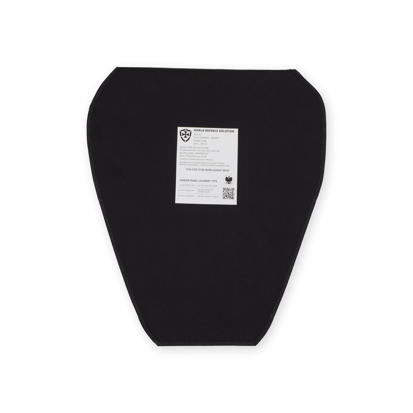 M-Tac Weichballistik-Tiefschutzeinlage XL
