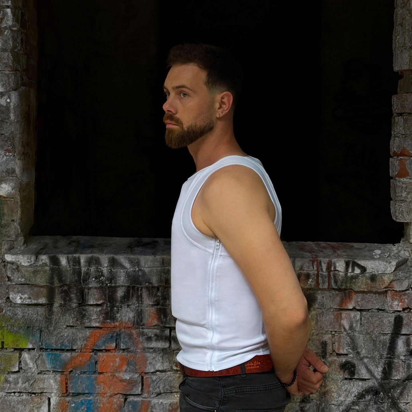 Bulletproof Concealable Expanded T-shirt - White - Shield Defence Solution