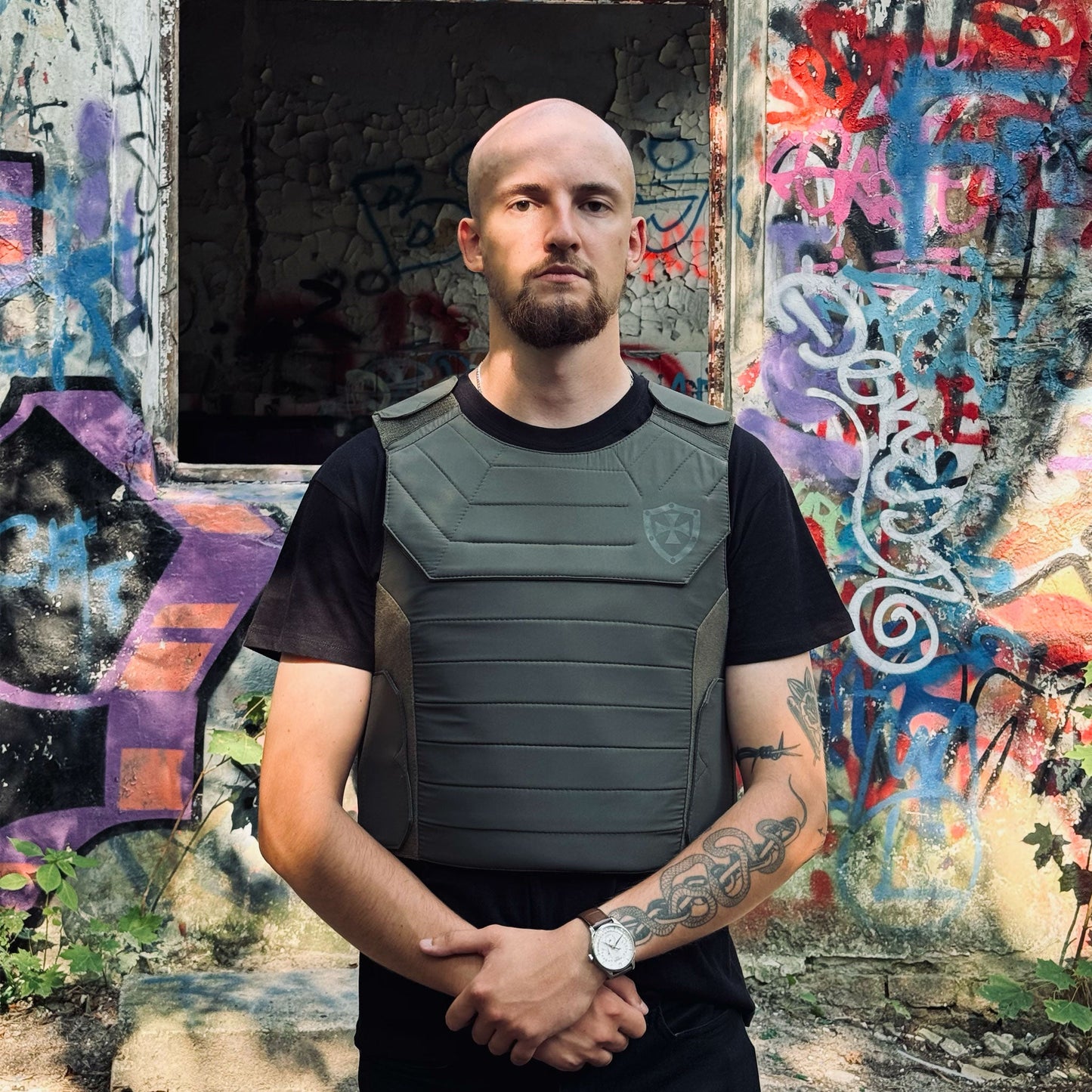 Bulletproof Outer Vest – Green - Shield Defence Solution