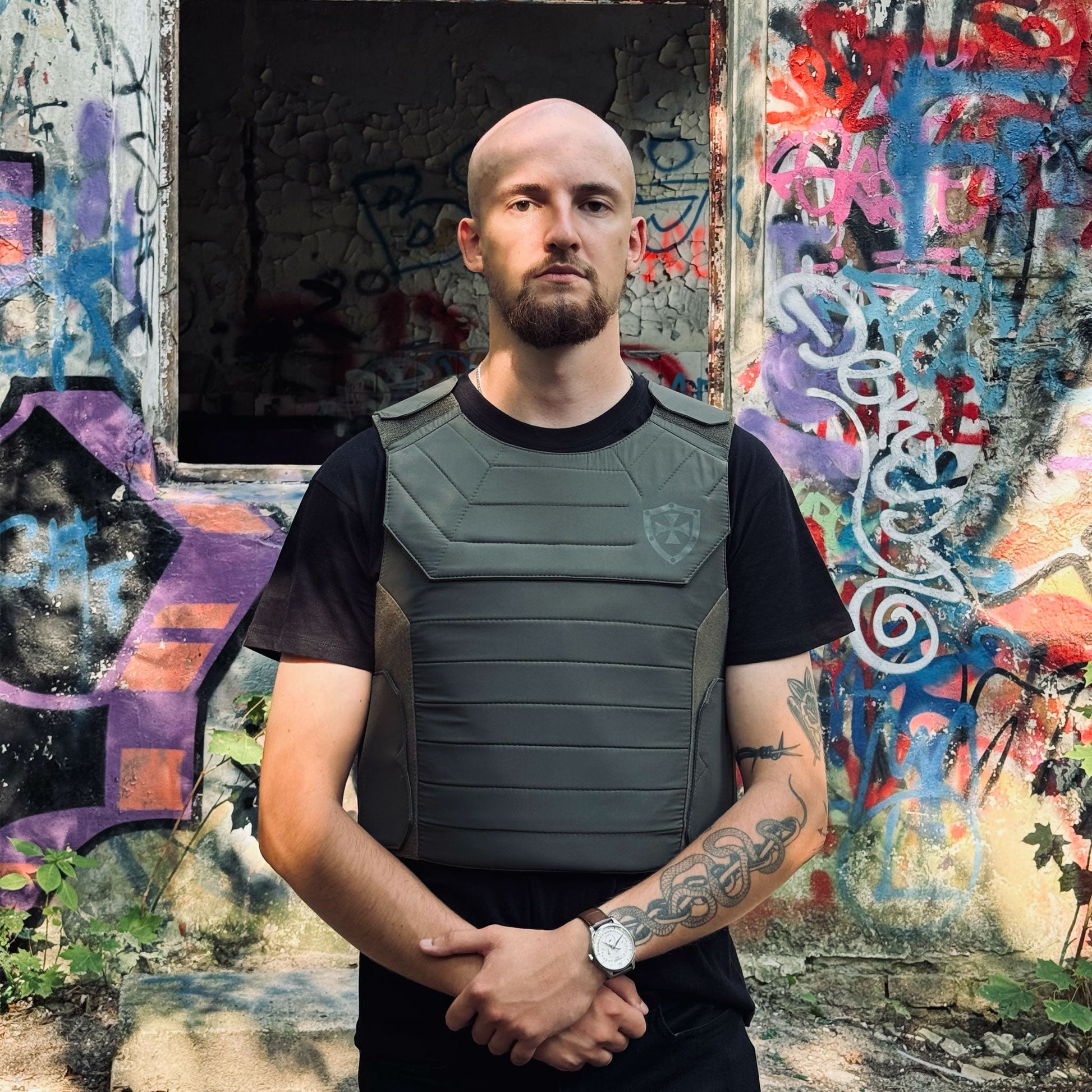 Bulletproof Outer Vest – Green - Shield Defence Solution