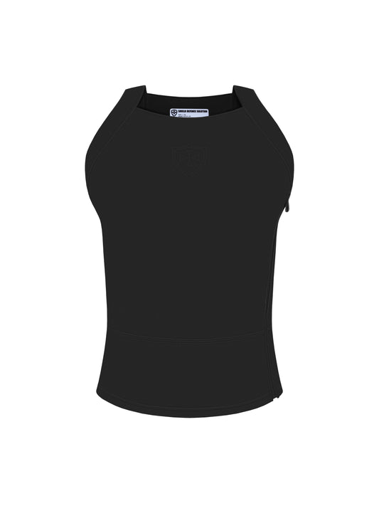Kugelsicheres verdeckbares erweitertes T-Shirt - Schwarz