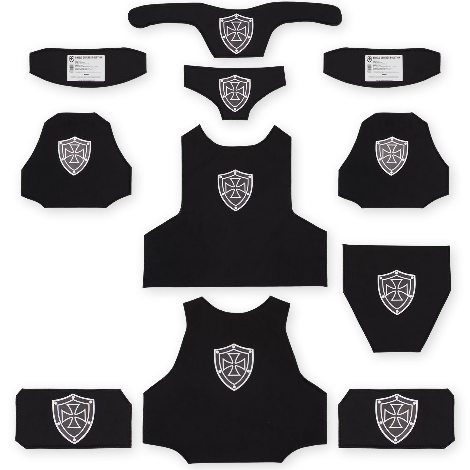 Full set of Soft Ballistic Inserts for Templars Gear CIBV2 Cataphract - Shield Defence Solution