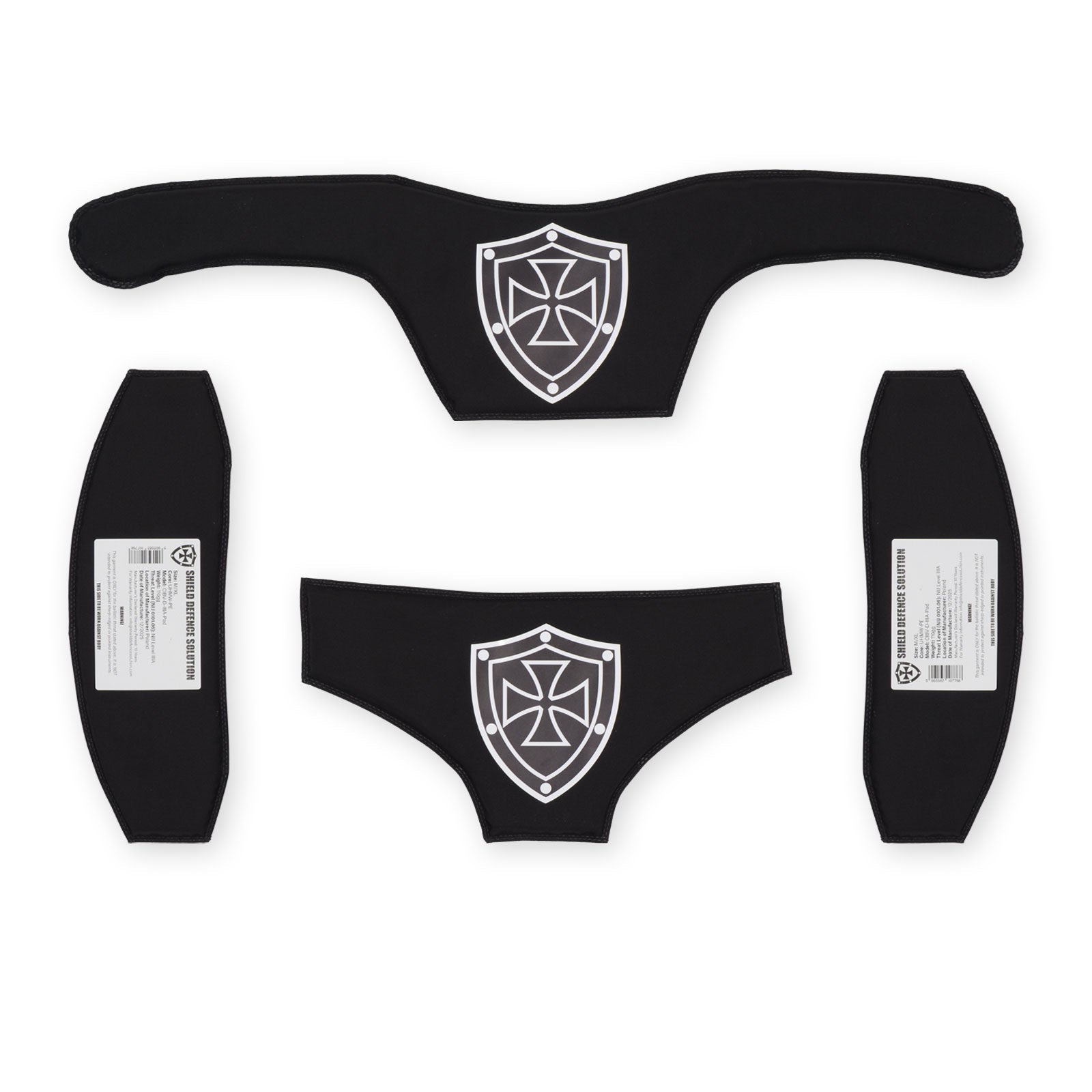 Full set of Soft Ballistic Inserts for Templars Gear CIBV2 Cataphract - Shield Defence Solution