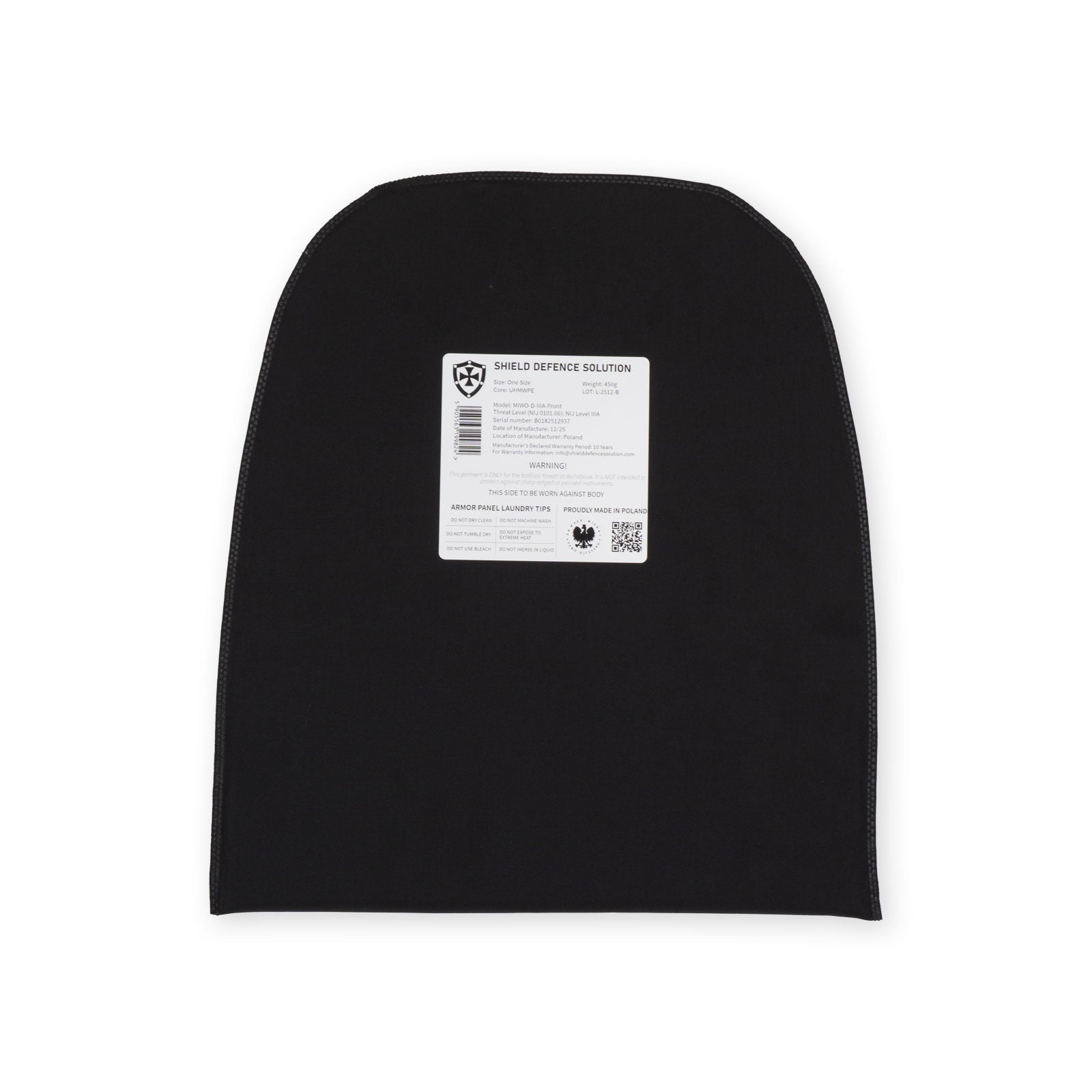 MIWO Soft Armor Inserts – Front & Back Protection Set - Shield Defence Solution