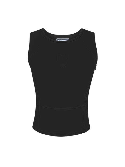 Kugelsicheres verdeckbares Standard T-Shirt - Schwarz