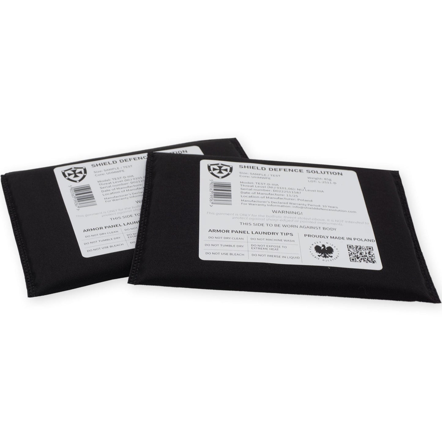 Test Ballistic Insert - Shield Defence Solution