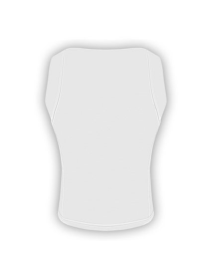 Kugelsicheres verdeckbares erweitertes T-Shirt - Weiß