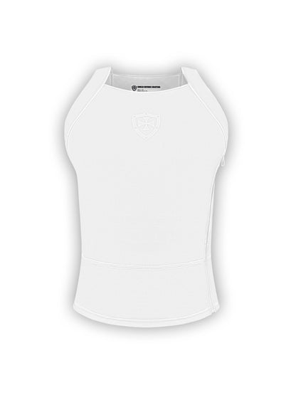 Kugelsicheres verdeckbares erweitertes T-Shirt - Weiß