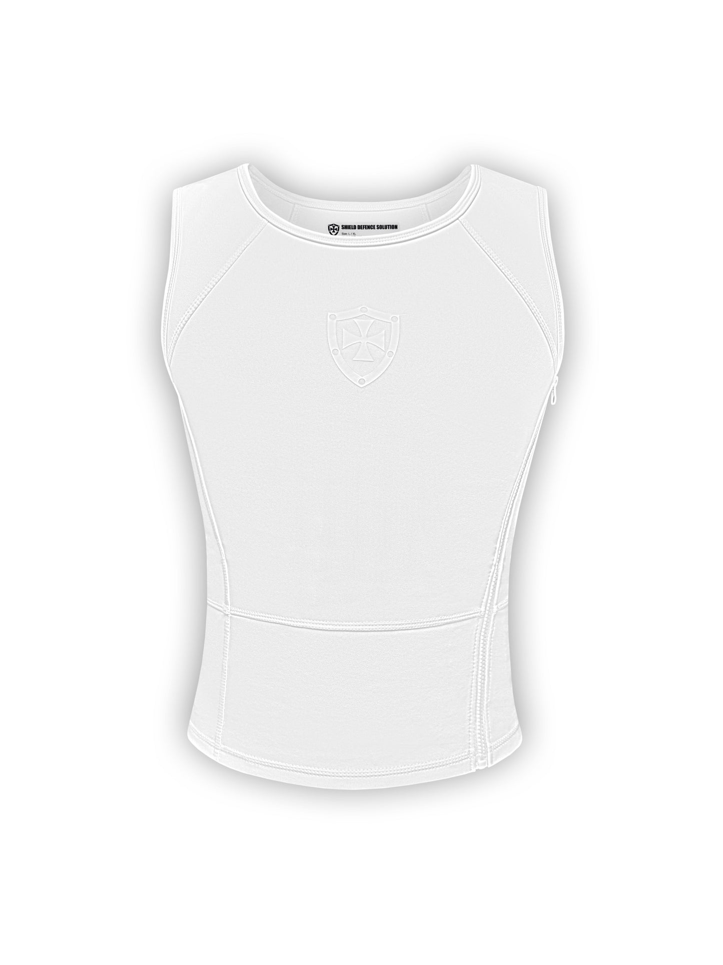 Kugelsicheres verdeckbares Standard T-Shirt - Weiß