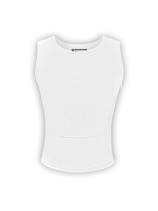 Kugelsicheres verdeckbares Standard T-Shirt - Weiß